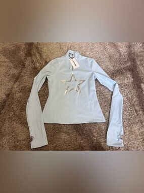Meet me there "Stargirl" ski pully light blue